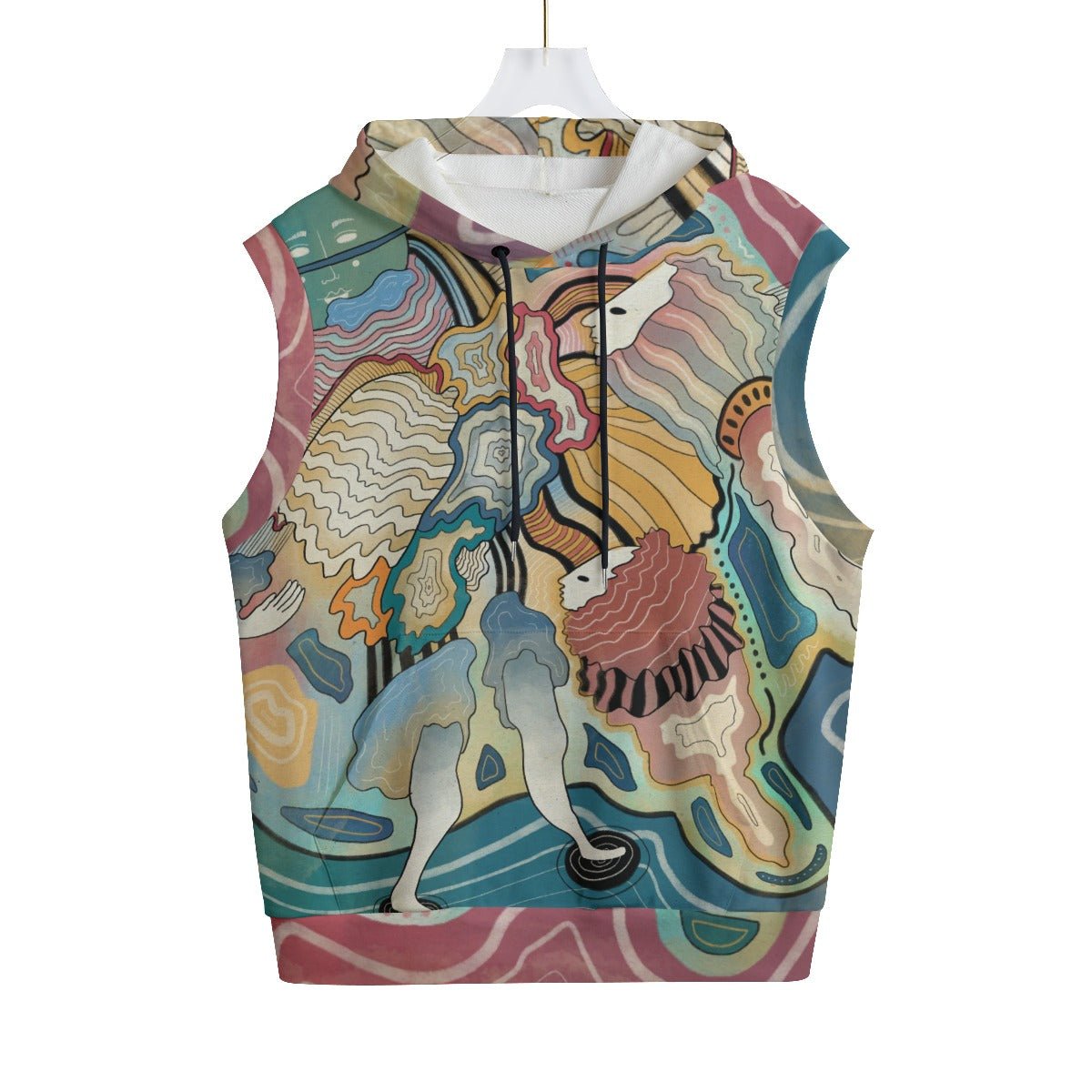 "Icon Idols" - Sleeveless Hoodie | Jackets & Hoodies | All Around Artsy Fashion