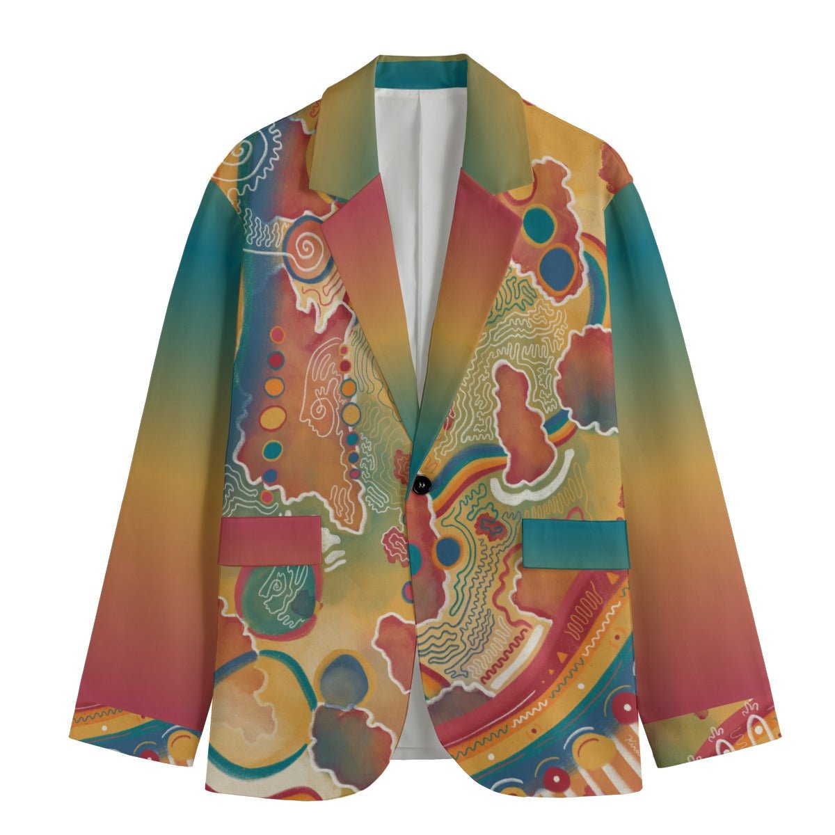 "Mitochondria Map" - Men's Blazer | Jackets & Hoodies | All Around Artsy Fashion