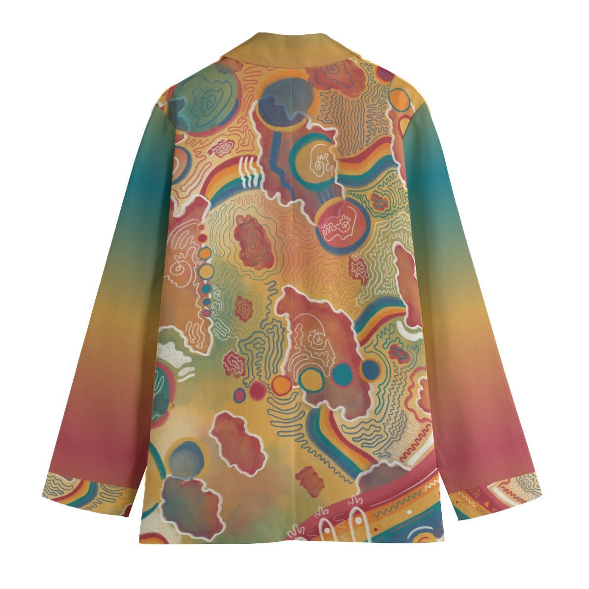 "Mitochondria Map" - Women's Blazer | Jackets & Hoodies | All Around Artsy Fashion