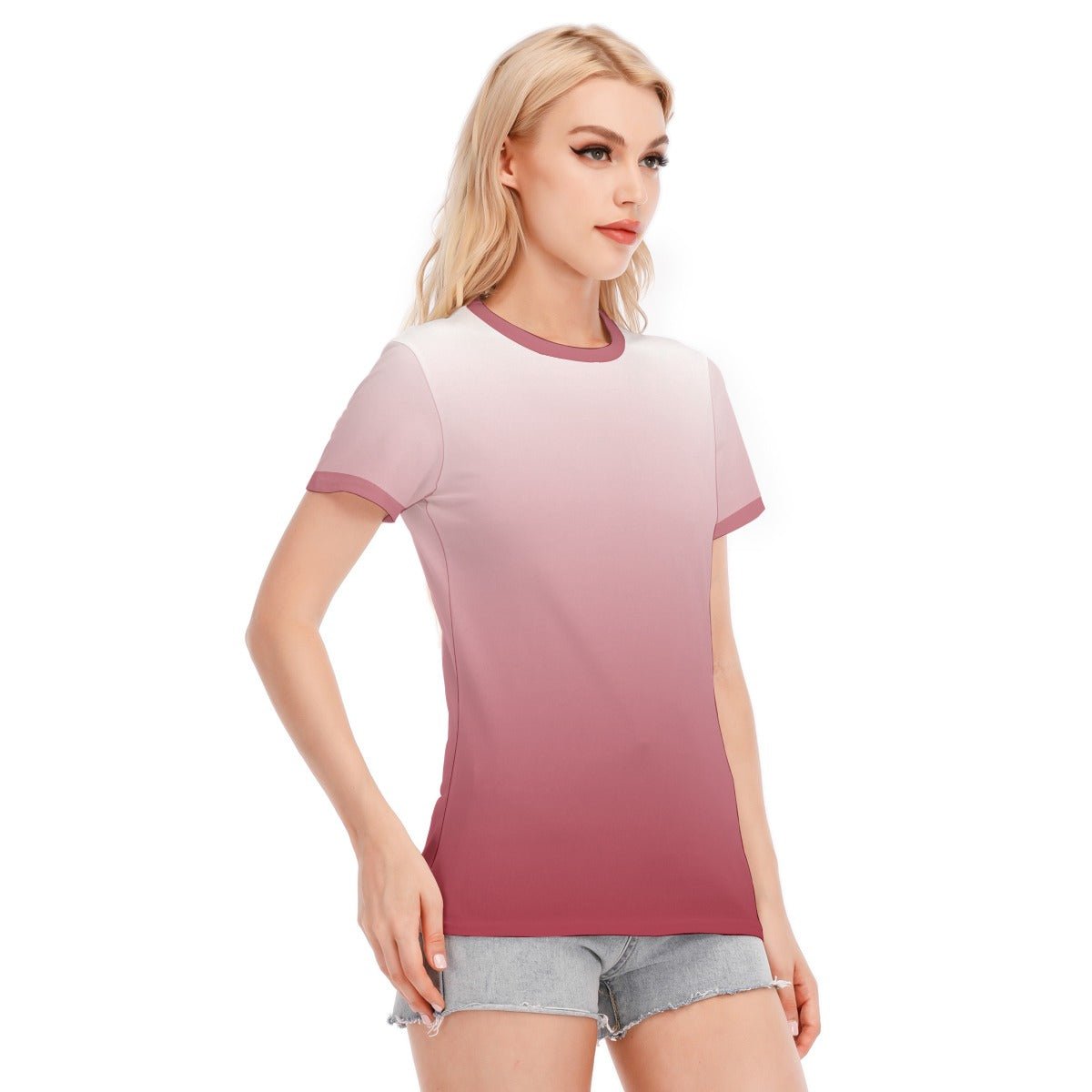 Pink Ombré Women's T-Shirt | T-Shirts | All Around Artsy Fashion