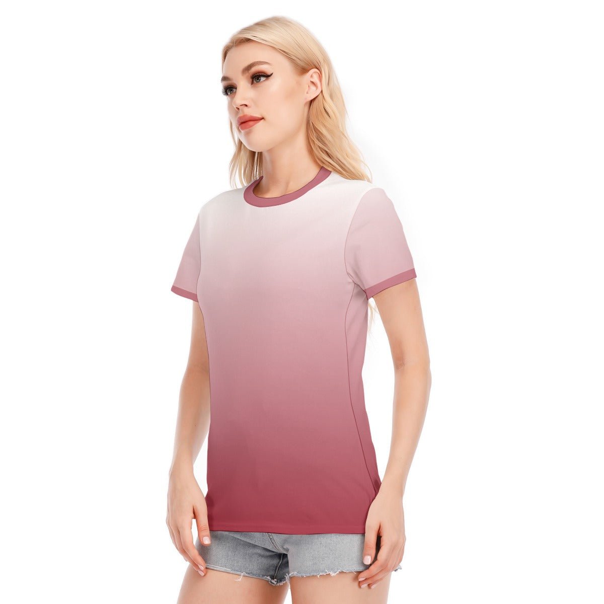 Pink Ombré Women's T-Shirt | T-Shirts | All Around Artsy Fashion