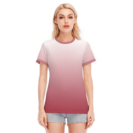 Pink Ombré Women's T-Shirt | T-Shirts | All Around Artsy Fashion