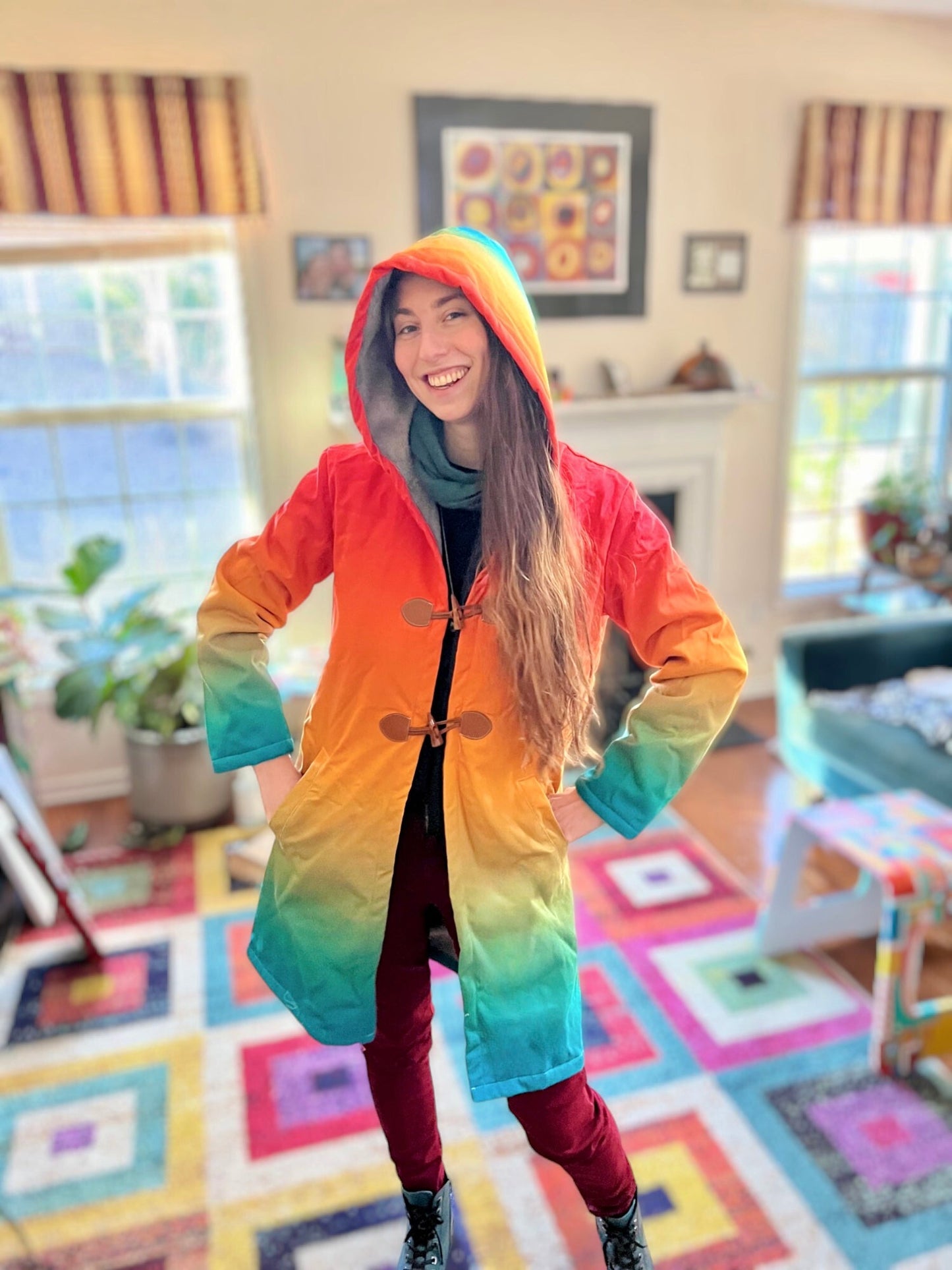 Rainbow Coat – All Around Artsy Fashion