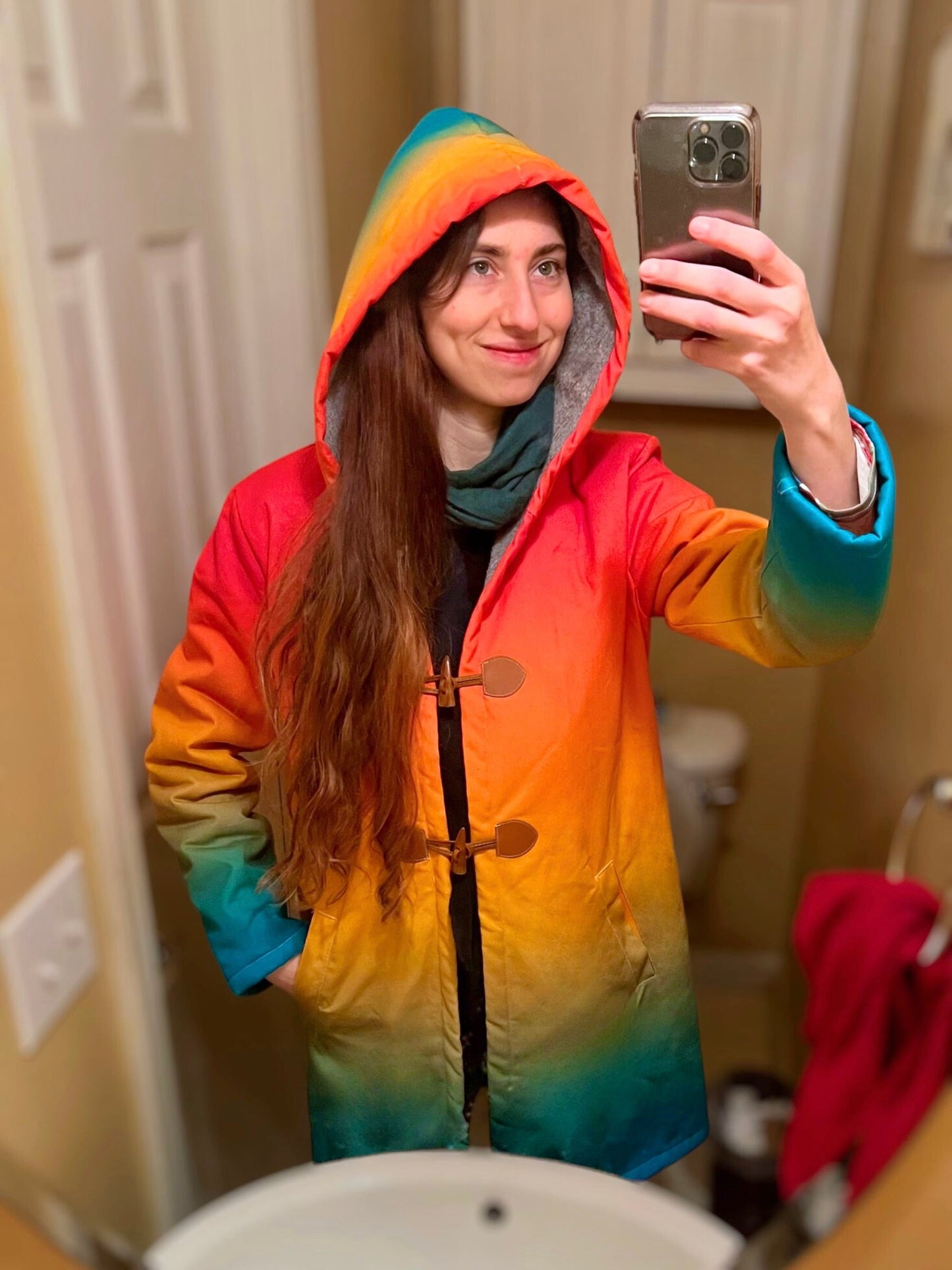 Rainbow Coat | Jackets & Hoodies | All Around Artsy Fashion