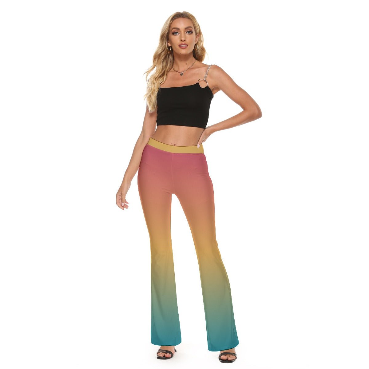 Rainbow Flare Pants | Pants | All Around Artsy Fashion