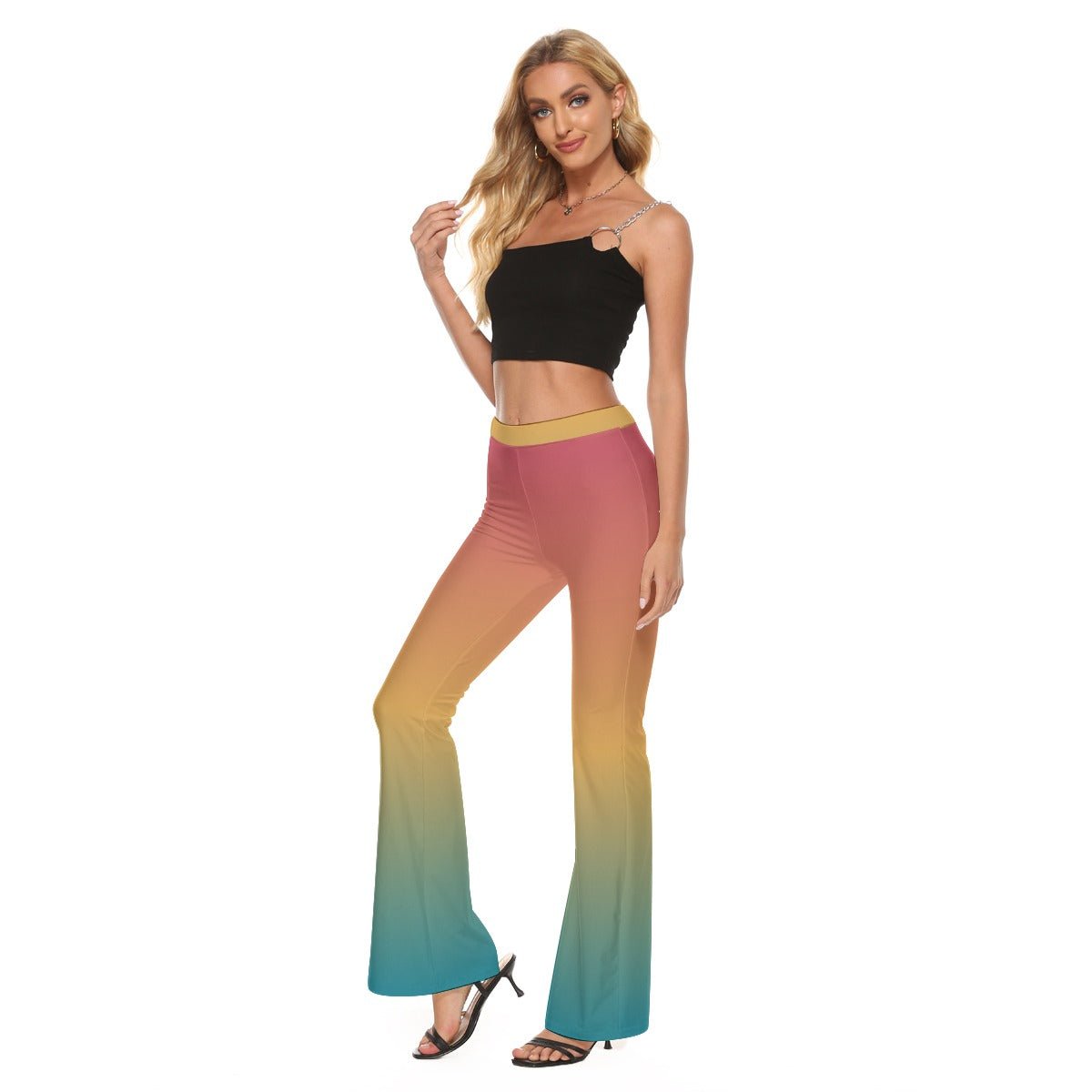 Rainbow Flare Pants | Pants | All Around Artsy Fashion