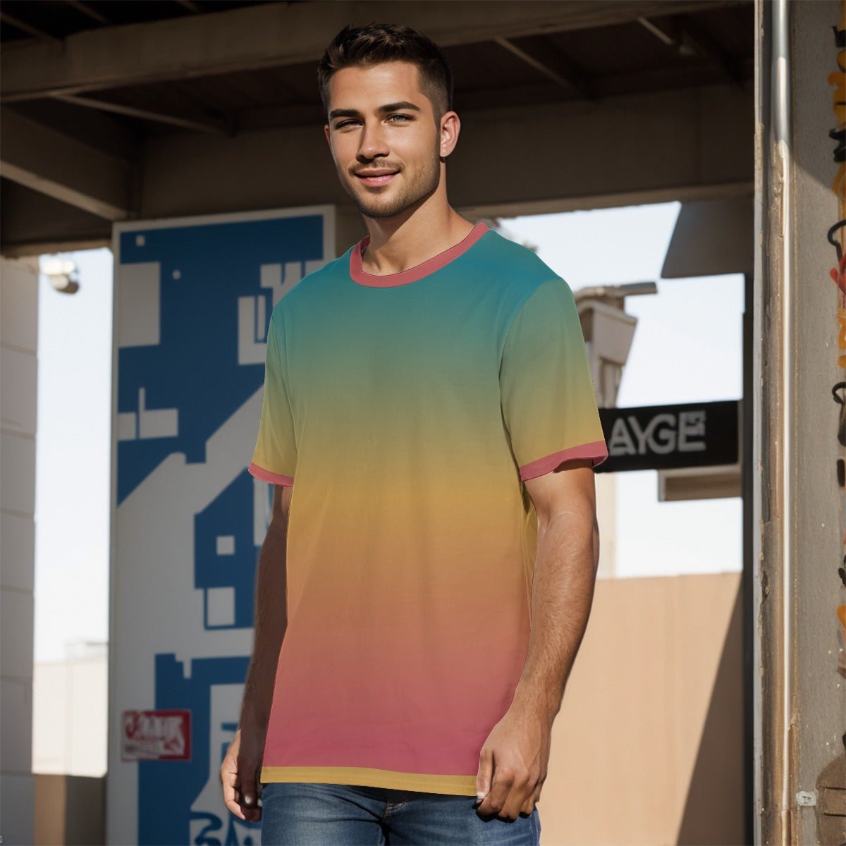 Rainbow Men's T-Shirt | T-Shirts | All Around Artsy Fashion