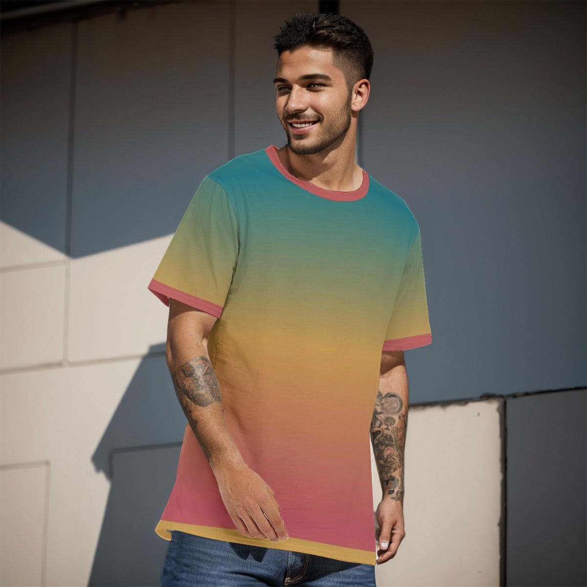 Rainbow Men's T-Shirt | T-Shirts | All Around Artsy Fashion