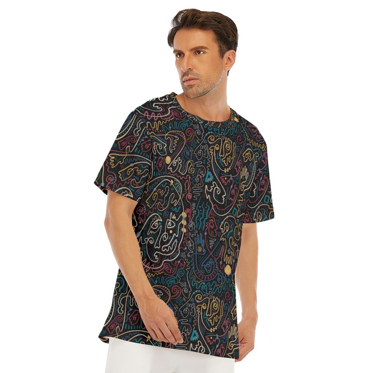 "Soul Scribbles" - Men's T-Shirt | T-Shirts | All Around Artsy Fashion