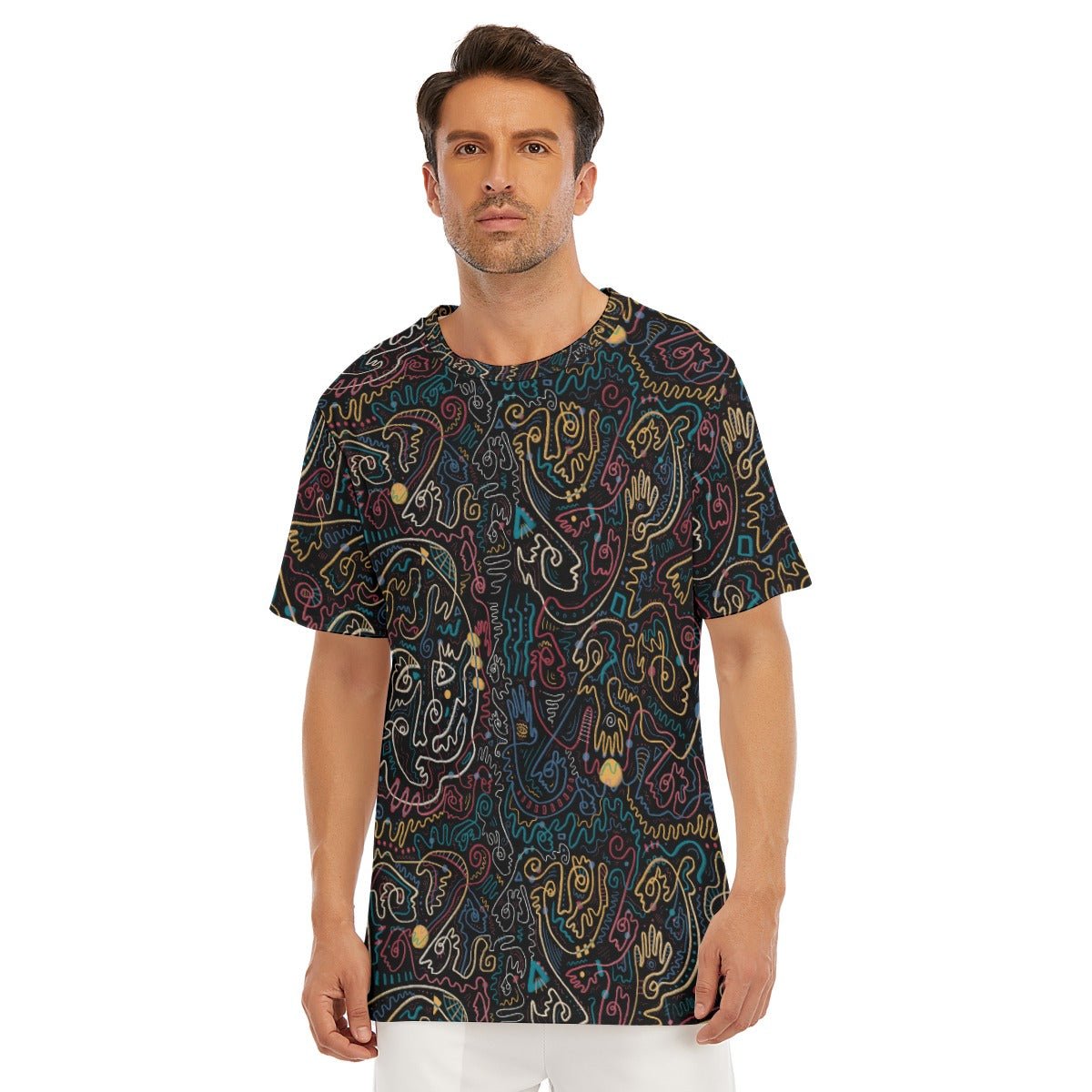 "Soul Scribbles" - Men's T-Shirt | T-Shirts | All Around Artsy Fashion