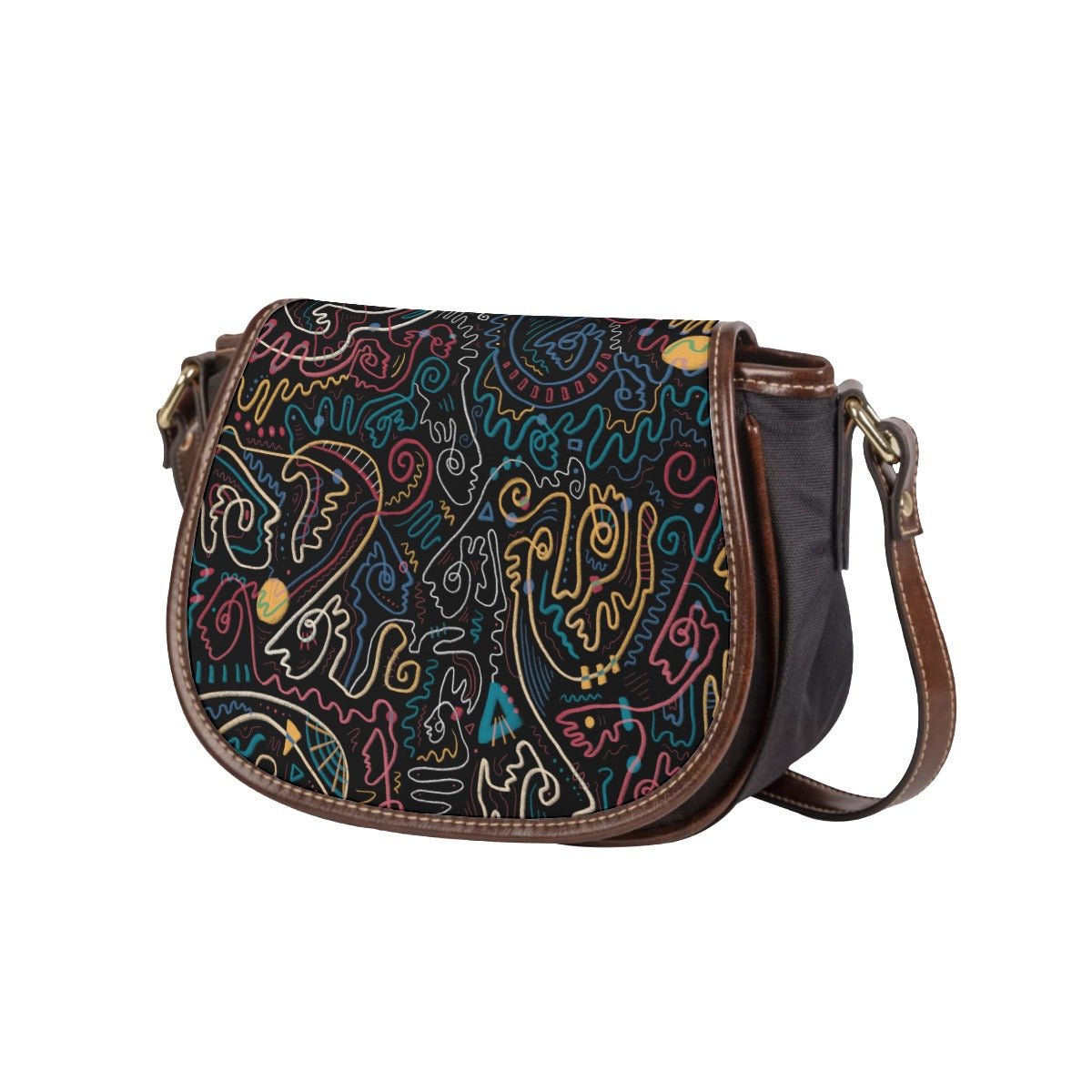 "Soul Scribbles" - Single Strap Bag | Bags | All Around Artsy Fashion