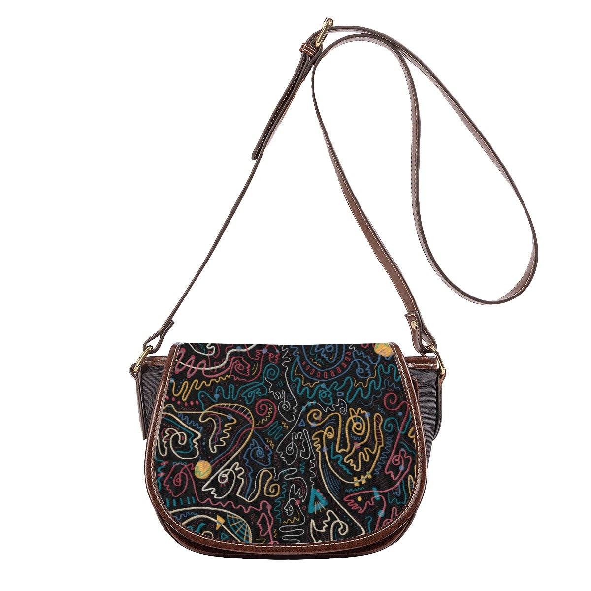 "Soul Scribbles" - Single Strap Bag | Bags | All Around Artsy Fashion