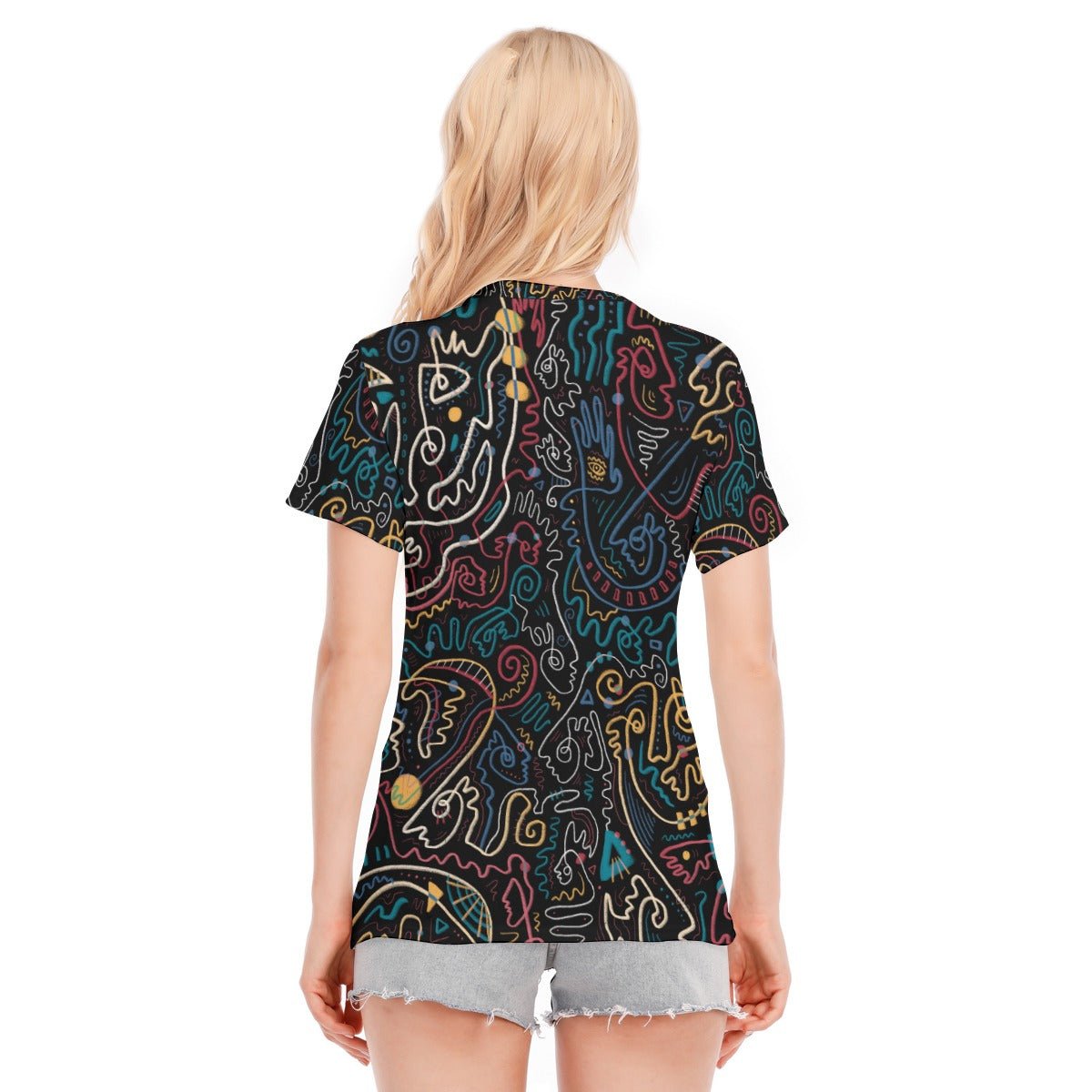 "Soul Scribbles" - Women's T-Shirt | T-Shirts | All Around Artsy Fashion