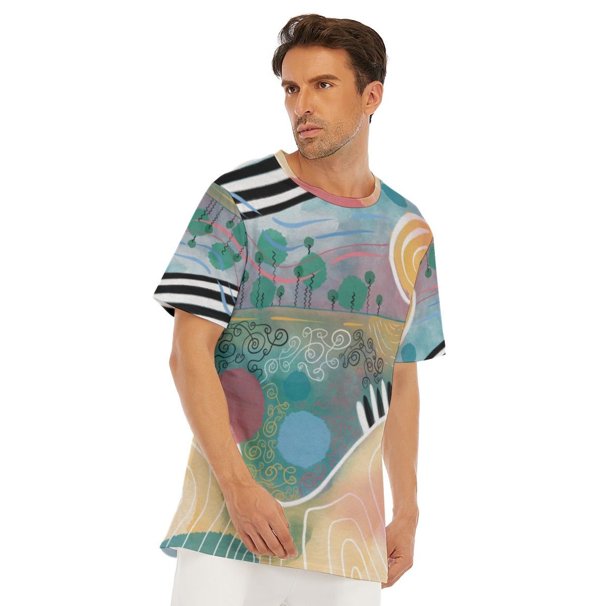 "Summer Serendipity" - Men's T-Shirt | T-Shirts | All Around Artsy Fashion