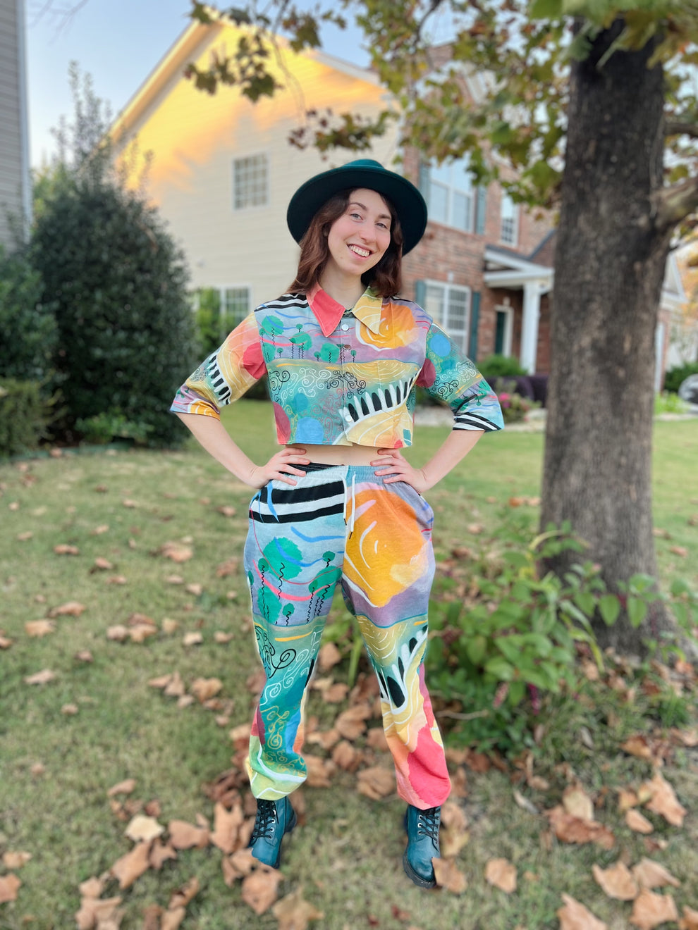 "Summer Serendipity" Women's Cropped DenimStyle Jacket All Around