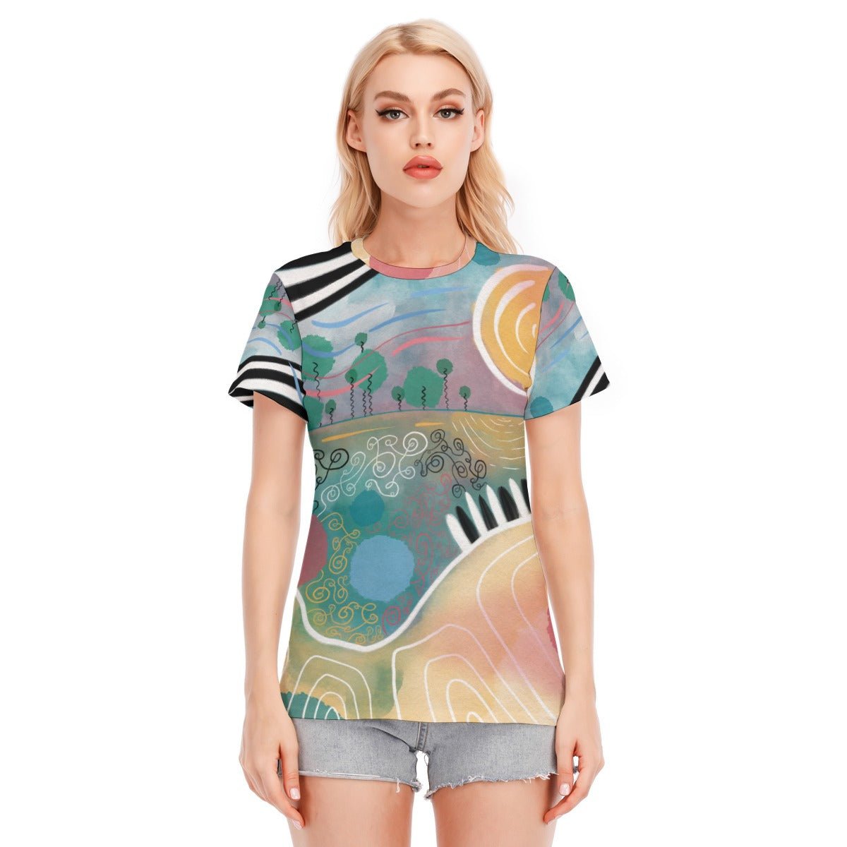 "Summer Serendipity" - Women's T-Shirt | T-Shirts | All Around Artsy Fashion