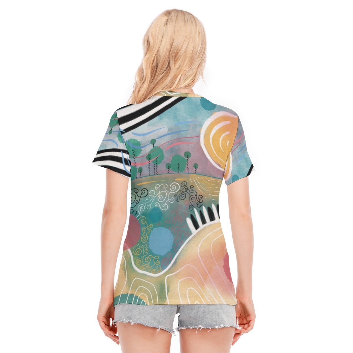 "Summer Serendipity" - Women's T-Shirt | T-Shirts | All Around Artsy Fashion