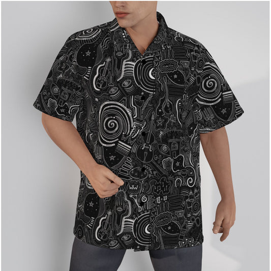 "Wasted Wine" - Men's Hawaiian Shirt | Shirts & Tops | All Around Artsy Fashion