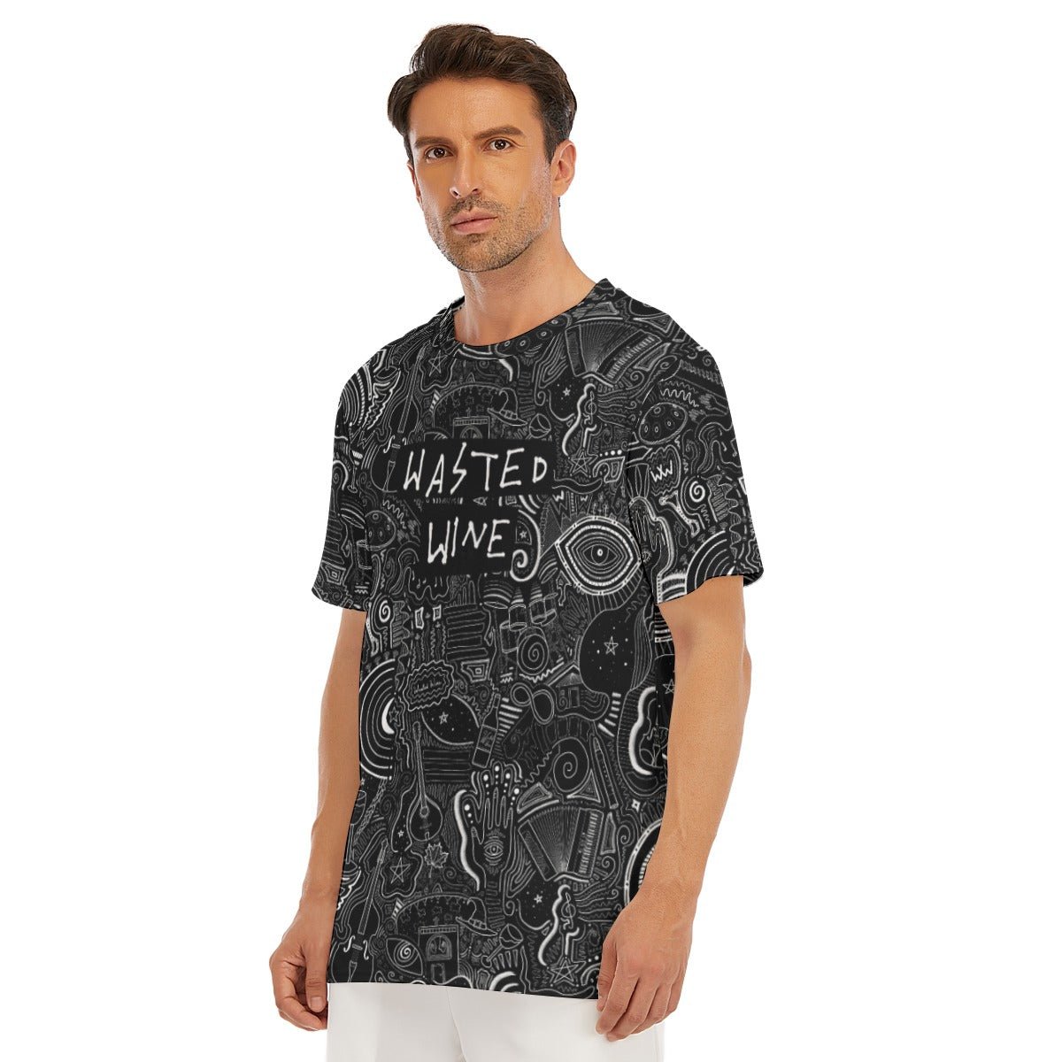 "Wasted Wine" - Men's T-Shirt | T-Shirts | All Around Artsy Fashion