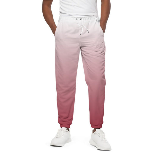 White to Red Ombré Sweatpants | Pants | All Around Artsy Fashion
