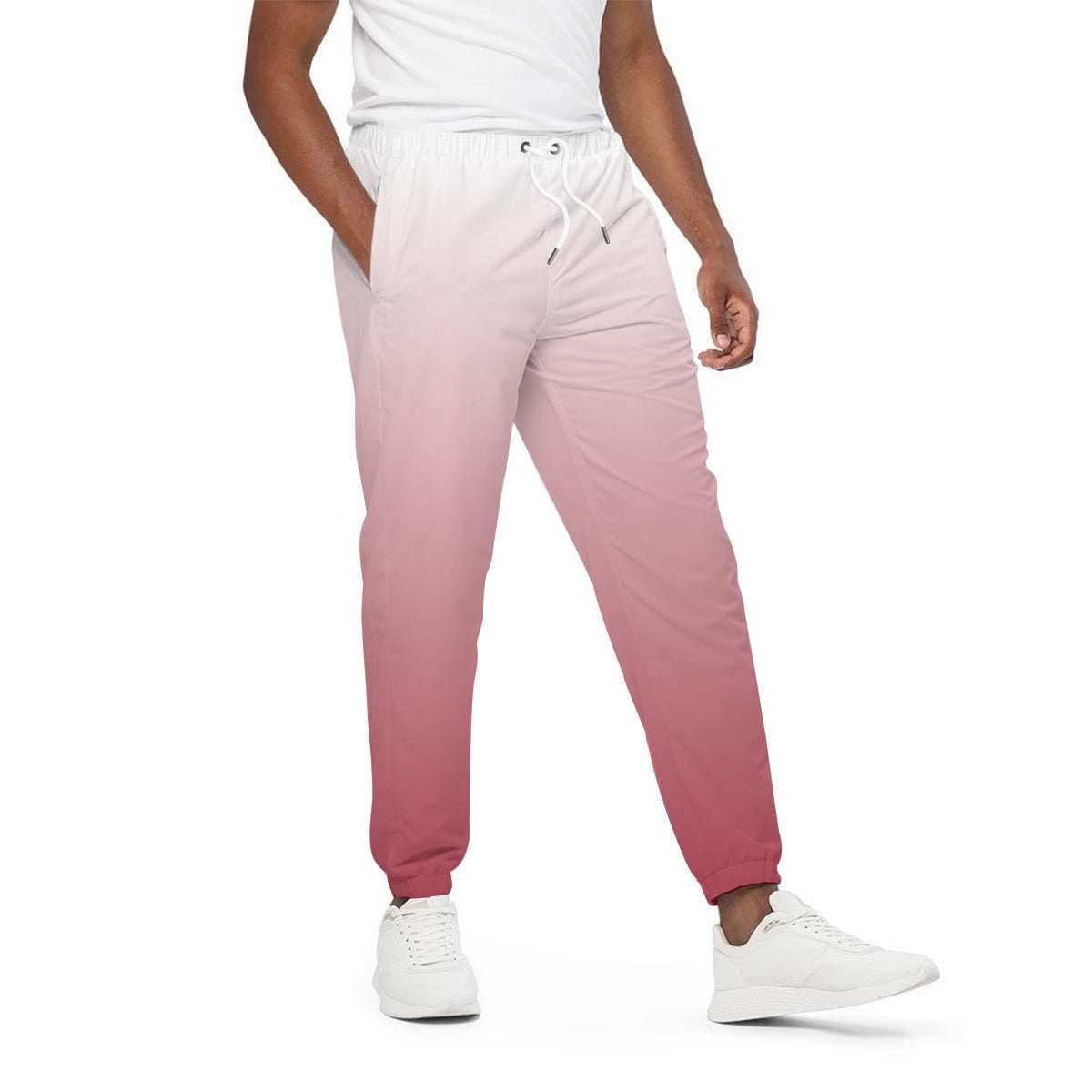 White to Red Ombré Sweatpants | Pants | All Around Artsy Fashion